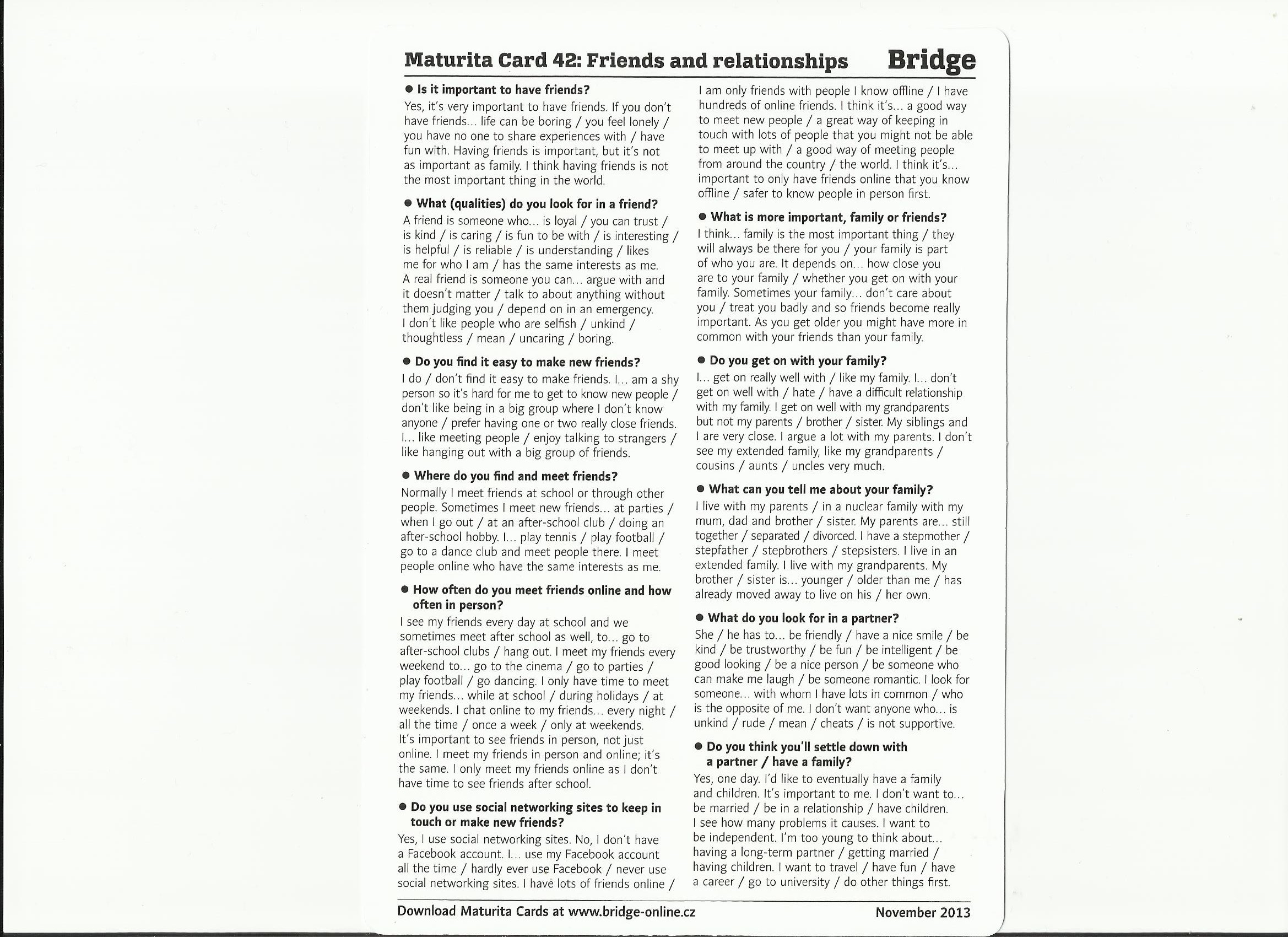 MATURITA CARDS Gažová